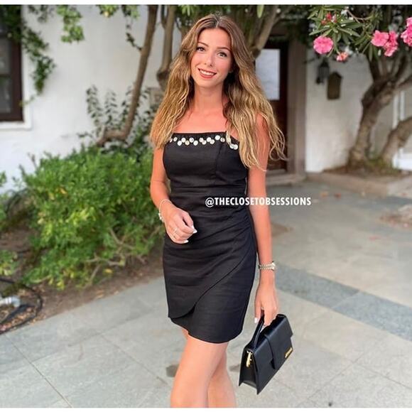 ZARA Linen Blend Mini Dress NWT - Picture 2 of 14